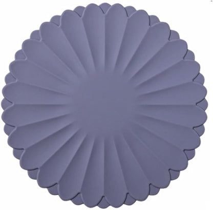 Heat-Resistant Silicone Trivet Mats, Non-Slip Hot Plate Holder for Kitchen Countertops & Dining Table, Reusable Pot Holder Pad with Secure Grip, Dishwasher Safe (Grey, Diameter: 30cm/11.81")