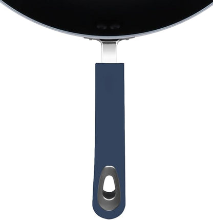 Utopia Kitchen Nonstick Cookware 3 Piece Set, Non-Stick Frying Pans with Induction Bottom, 8, 9.5 & 11 Inches Frying Pans with Bakelite Handles, PFOA Free, Midnight Blue & Black
