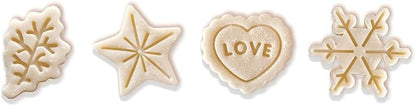 Talisman Designs Plunger Style Pie Crust Cutters, Occassions Design, 4 Piece Set