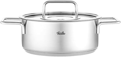 Fissler Pure Collection Stainless Steel 2.7 Quart Rondeau with Glass Lid
