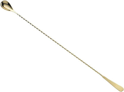 Barfly Standard Bar Spoon, Japanese Style 17 1/8" (43.5 Cm), Gold