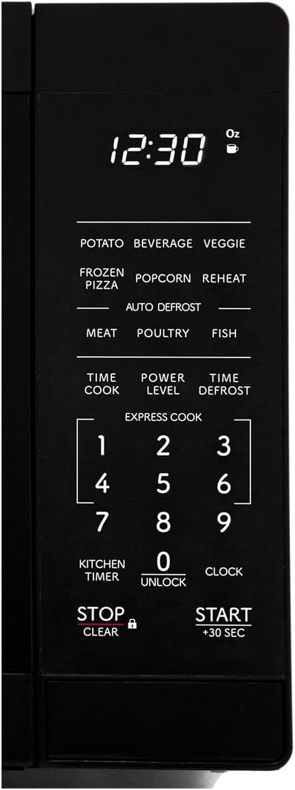 SHARP Compact Countertop Microwave Oven with Removable 10" Carousel Turntable, 700 Watt, 0.7 Cubic Feet, Black