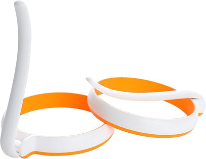 Silicone Egg Molds for Kids, Round Egg Ring for Frying Egg, Easy Clean Silicon Egg Rings Pack of 4, Nonstick Silicone Egg Mcmuffin Maker Pancake Ring Kitchen Egg Fry Ring
