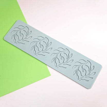 TUKE Silicone Shapes Leaf Chocolate & Candy Molds - 3D Silicone Molds for Cake Decorating, Fondant, Resin, Soap & Sugar Craft (Leaf 10.64x2.88x0.12inch)