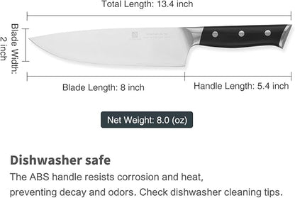 Chef Knife,8inch Damascus knife set,67-Layer High Carbon Stainless Steel Kitchen Knife,Professiona Sharp Cutting Knives with Ergonomic G10 Black Handle,Gift Box for Home and Kitchen Birthday Gift