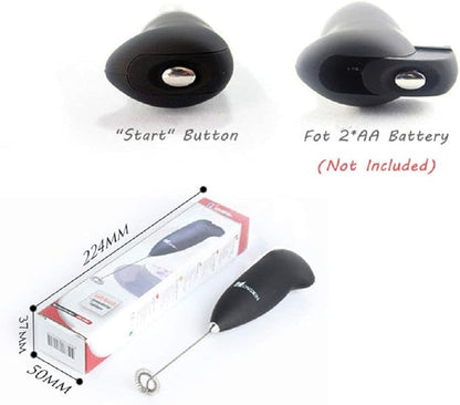 Mayhow Mini Battery Operated Whisk, Handheld Milk Frother, Perfect for Bulletproof coffee, Matcha, Frappe, Hot Chocolate