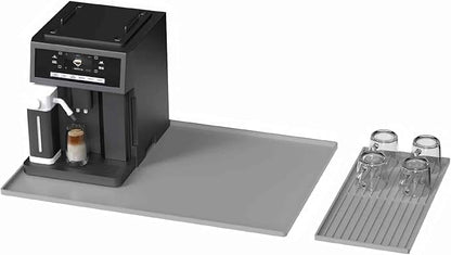 Silicone Coffee Pad, 24-inch x 16-inch Mat, with Removable Baking Tray, Fits Coffee Machines and Baking Sheets