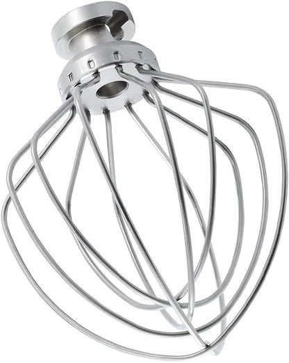 Stainless steel Wire Whip Attachment for KitchenAid Tilt-Head Stand Mixer Accessory K45SS Replacement, Egg Cream Stirrer, Cakes Mayonnaise Whisk, Whipping Egg White, Dishwasher Safe