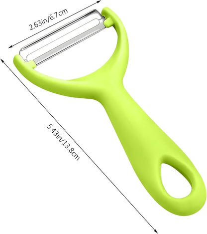 Apple Peeler:Pear Fruit Vegetable Peeler,Manual peeler for Peeling Apples, Pears, Cucumber;Garlic Carrot Potato Cheese Zester Grater, Essential Kitchen Tool(2-Pack) (green)