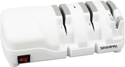 SHARPAL 198H Electric Knife Sharpener, Premium Durable Monocrystalline Diamond Wheels, Professional Knife Sharpening for All Knives–Japanese, Chef's, and Pocket Knives, Quick & Effortless Razor-Sharp