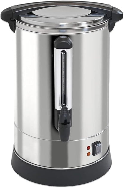 100-Cup XL Commercial Coffee Urn | Stainless Steel Coffee Maker Hot Beverage Dispenser for Catering & Events | Extra Large Commercial Size Coffee Brewer Broiler