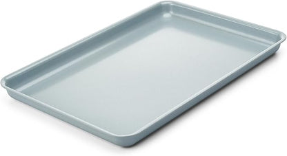 Ceramic Baking Sheet Pan, Cookie Sheets for Baking, Naturally Non-Toxic Ceramic Coating, 2.2mm Thick oven trays for cooking, PTFE & PFOA Free, 15x10"