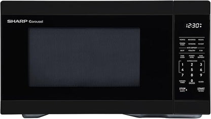 SHARP Countertop Microwave Oven with Removable 12.4" Carousel Turntable, 1000 Watt, 1.1 Cubic Feet, Black