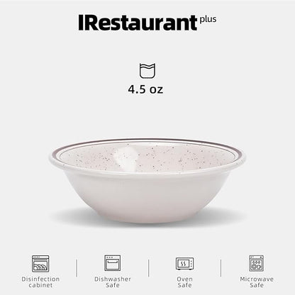 Stoneware Narrow Rim Commercial Grade Dinnerware (Brown Speckle, Fruit 4.5oz)
