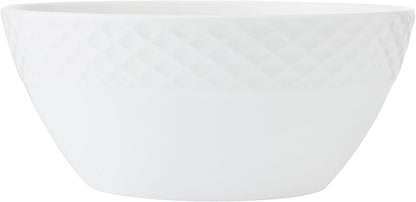 Mikasa Trellis Bone China Lightweight Chip Resistant 40 Piece Dinnerware Set, Service for 8