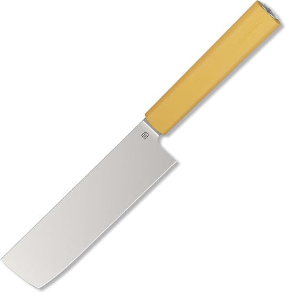 6 Inch Nakiri Knife, AR-RPM9 Steel & Replaceable Handle, Multipurpose Meat Cleaver Vegetable Chef Knife with Oak Sheath, Gift for Home Chefs