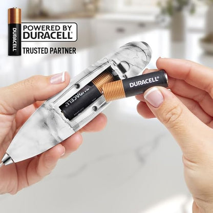 Zulay Kitchen Powerful Milk Frother Wand With 4 AA Duracell Batteries - Ultra Fast Handheld Drink Mixer - Electric Whisk Foam Maker for Coffee, Lattes, Cappuccino, Matcha & Creamer