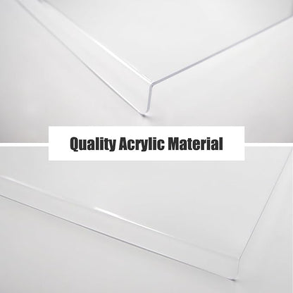 Acrylic Cutting Boards for Kitchen Counter，Clear Cutting Board for Countertop with Lip, Upgraded Thicker Non-Slip Transparent Acrylic Cutting Board for Countertop, for Home or Restaurant (16x12in)