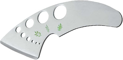 Professional 430 Stainless Steel Herb Leaf Stripper with Multi-Size Holes & Precision Blade - Kitchen Essentials for Parsley, Cilantro and Leafy Greens