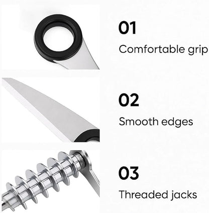 Piranha Spiral Cutter, 2025 Stainless Steel Spiral Cutter for Veggies, Kitchen Spiralizer Tool for Cucumber, Potato, Carrot and More