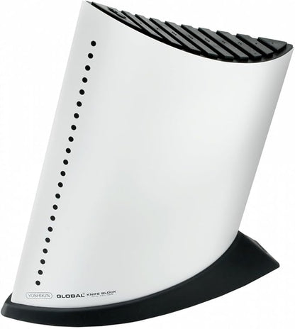Global GKB-52/CW, 10 Slot Knife Block, White