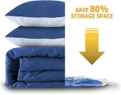 Vacuum Storage Bags 6XXL, Space Saver Sealer Bags, Airtight Compression Bags for Clothes, Pillows, Comforters, Blankets, Bedding