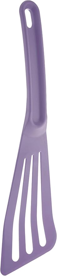 Mercer Culinary Hell's Tools Hi-Heat Slotted Spatula, 12 Inch x 3.5 Inch, Purple