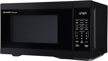 SHARP Countertop Microwave Oven with Removable 12.4" Carousel Turntable, 1000 Watt, 1.1 Cubic Feet, Black