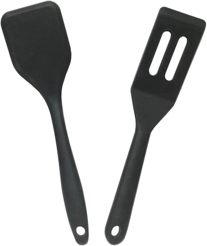 Mini Small Spatula, 2 Pieces Flexible Nonstick Brownie Silicone Tiny Spatula