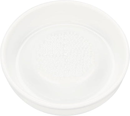 Kyocera 3.5" Ceramic Ginger & Garlic Grater, Small – Fine Zester for Cheese, Citrus, Chocolate & More – Non-Slip, Rust-Proof, Dishwasher Safe