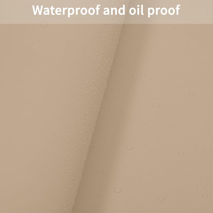 Leather Dresser Cover,1.8mm Thick,14x90 Inch,Dresser Protector Top,Dresser Top Protector,Dresser Cover Top,Dresser Top Cover,Dresser Cover Top for Bedroom.(Light Brown+Gray,14x90)