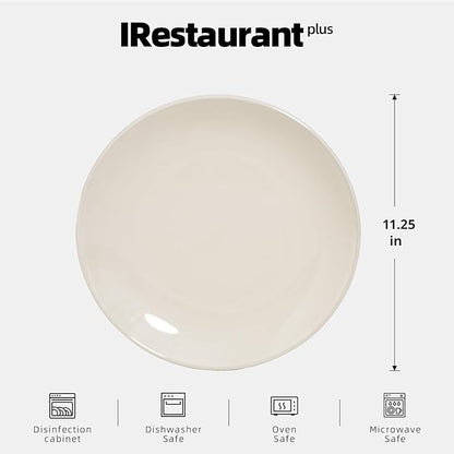 Stoneware Coupe Commercial Grade Dinnerware, Ivory, Plate 11.25", Case of 12