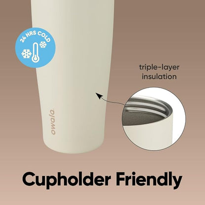 Owala FreeSip Tumbler - Stainless Steel - 40-oz. - Tan (Lightly Toasted) (Pack of 6)