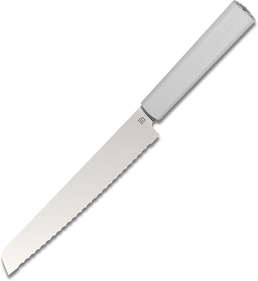 7.5" Serrated Bread Knife for Homemade Bread, Razor Sharp AR-RPM9 Steel & Innovative Wavy Edge, Professional Serrated Knife for Sourdough Bread Cake, Gift Box for Baker Home Chefs
