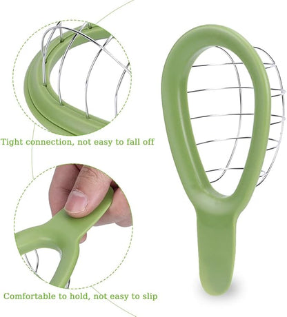 Watris Veiyi Avocado Cutter, Avocado Cube Maker, Fruit Avocado Slicer Tool, Cuber Dicer Tool, Cool Kitchen Gadgets, Stainless Steel Cutter Peeler Pitter