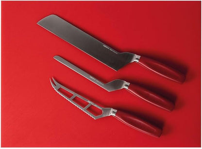 BOSKA Premium Soft cheese knife Red - Professional cheese cutter - 140 mm - Cheese Knife - Full tang - For soft cheese - Premium Quality - HACCP knife - 1896 Collection