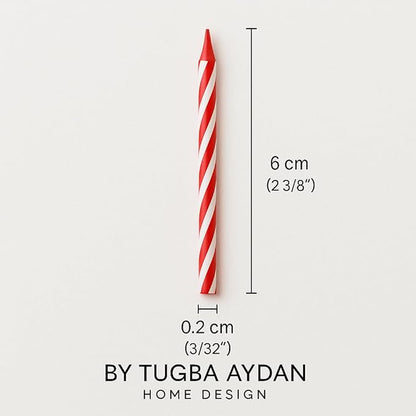 by Tugba Aydan - Birthday Candle - 144 Count Mix Color Birthday Candles for Cake, Cake Candle for Birthday, Party Small Candles…