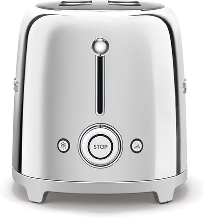 Smeg 50's Retro 4 - slice toaster (Stainless Steel)