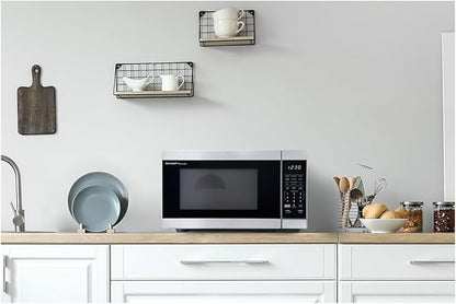 SHARP Countertop Microwave Oven Compatible with Alexa Orville Redenbacher's Certified with Removable 12.4" Carousel Turntable, 1000 Watt, 1.1 Cubic Feet, Stainless Steel