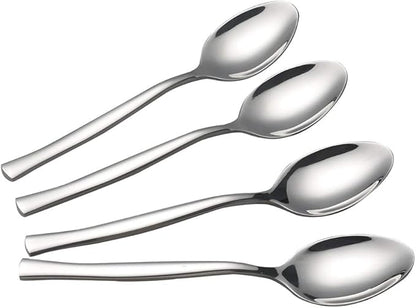 12-Piece Dessert Spoons, Stainless Steel Small Spoon