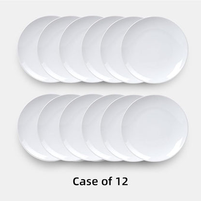 Stoneware Coupe Commercial Grade Dinnerware, Bright White, Plate 10.5", Case of 12