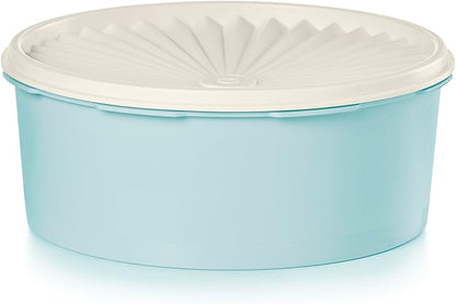 Tupperware Heritage Collection 7.6 Cup Cookie Canister, Vintage Blue Color, Dishwasher Safe and BPA Free Container (1.8 L)