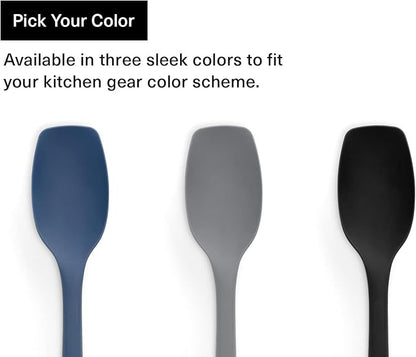Misen Spoontula - Dishwasher Safe, Heat resistance, Nonstick Safe - Professional-Grade Versatile Kitchen Tool for Stirring, Spponging, Folding and Flipping - 4 Tools in One - Built to Last - Gray