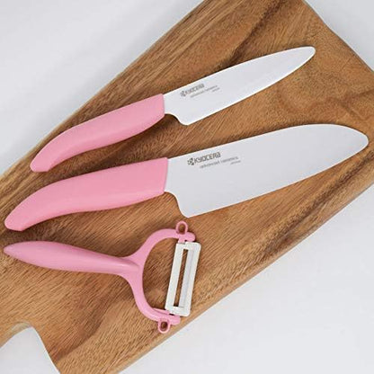 Kyocera Advanced Ceramic Horizontal Y Peeler, Pink