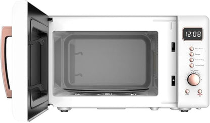 FRIGIDAIRE EMW788RETRO 0.7 cu. ft. Retro Microwave, White-RoseGold