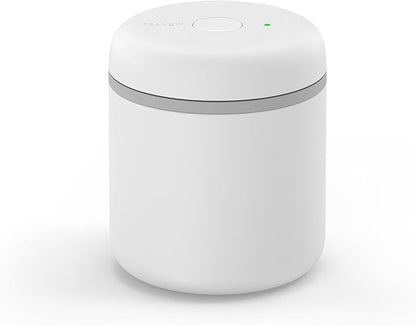 Fellow Atmos Electric Vacuum Canister & Storage Container - Airtight Coffee & Food Storage Containers - Coffee Containers - (Matte White, 0.7 Liter)