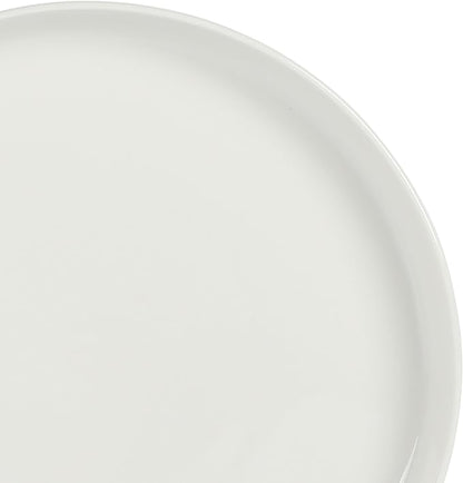 Gibson Home Rothernberg 40-Piece White Porcelain Dinnerware Set – Service for 8, Stackable Plates and Bowls, Durable Kitchen Dinner Set