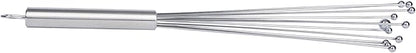 Restaurantware-German Standard 12.6 Inch Ball Whisks, 24 Dishwashable Kitchen Whisks - Ergonomic Handle, Durable, Stainless Steel Manual Egg Beater, Suitable For Whisking, Stirring, Mixing, Beating