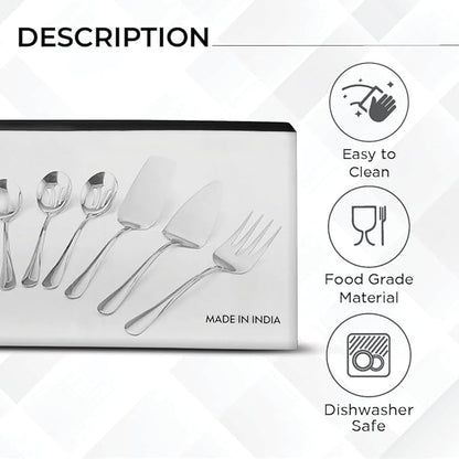 Avador® Premium Set of 8 Stainless Steel Hostess Serving Unitensil Tool Set for Weddings | Buffer | Party | Kitchen | Restaurants