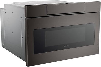 Sharp SMD2470AH 24" Microwave Drawer with 1.2 cu. ft. Capacity in Black Stainless Steel